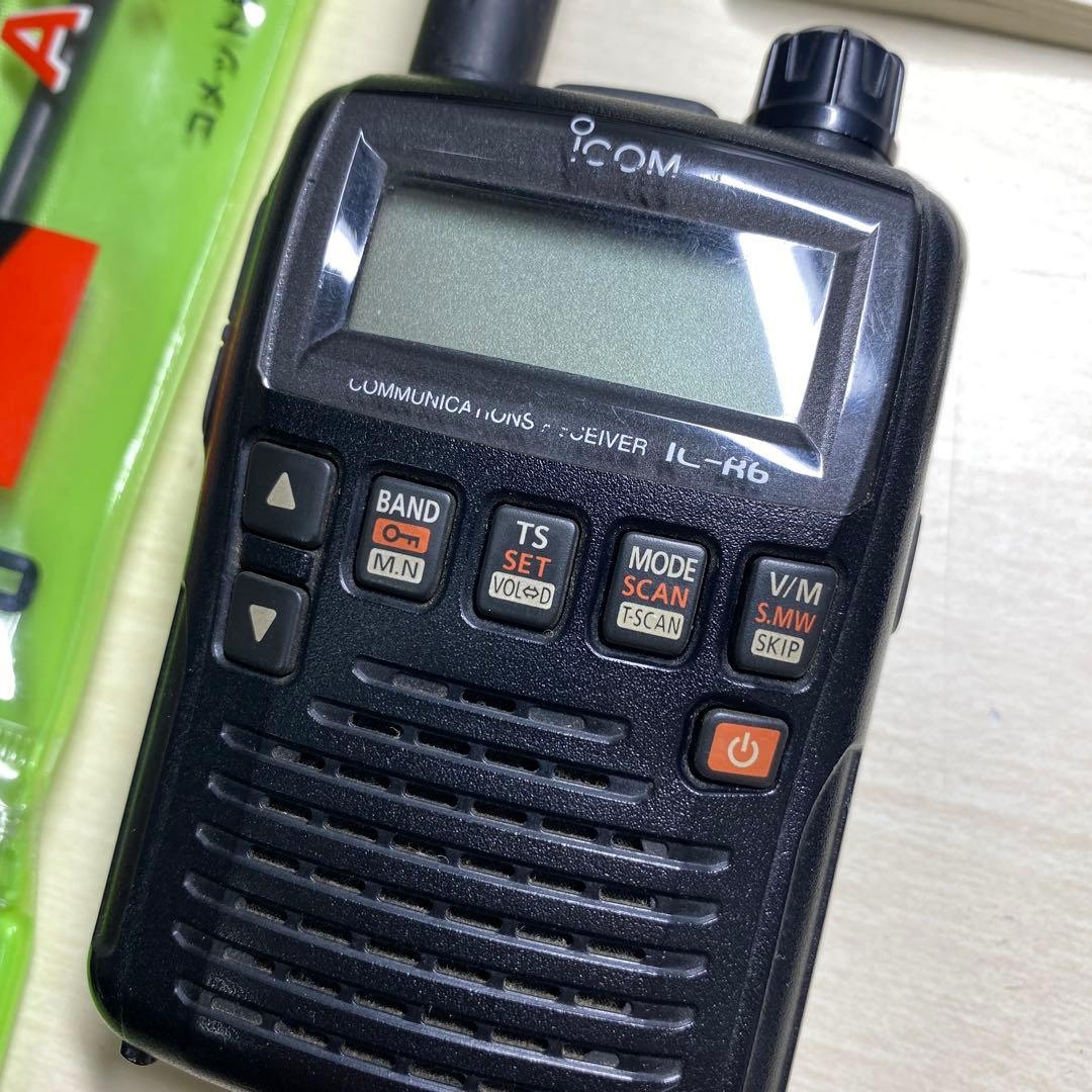 ち*だ様 動作確認済み icom ic-r6 アンテナ SMA→BNC変換コネク