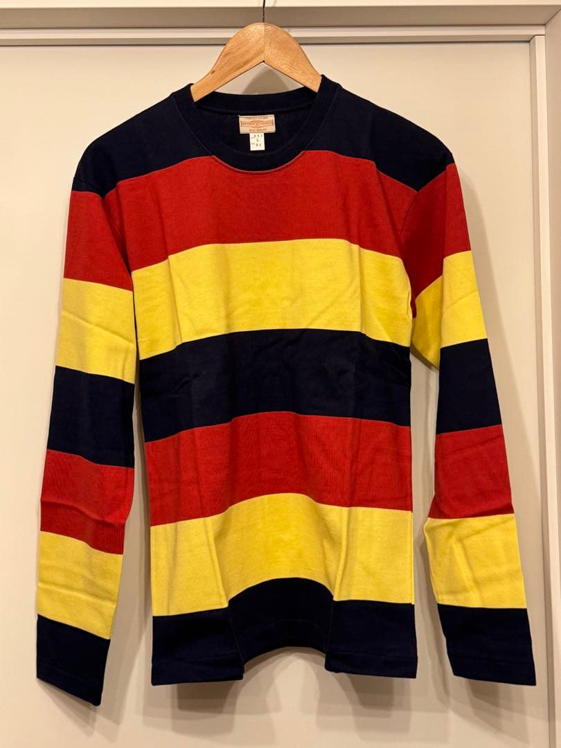 atlast butcher products ワイドボーダー Tシャツ 36