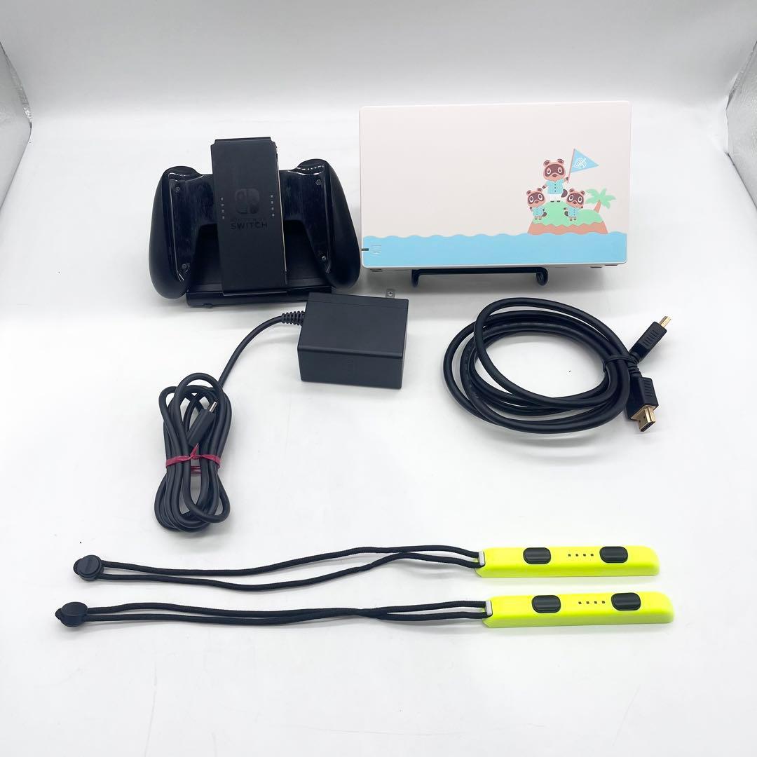 【限定版・良品】Nintendo Switch 本体 新型 どうぶつの森 動作品