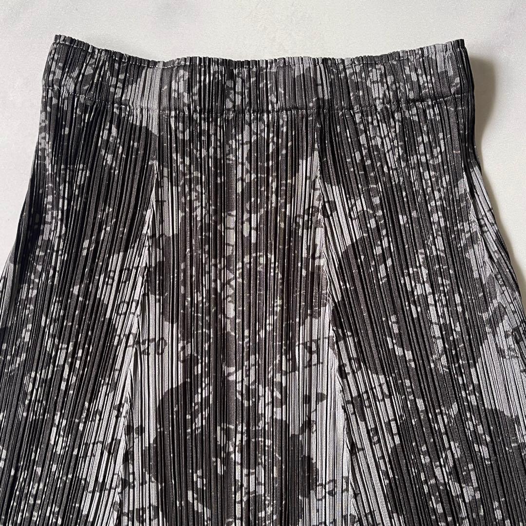 美品 プリーツプリーズ 変形スカート プリーツスカート レシピ柄 サイズ1