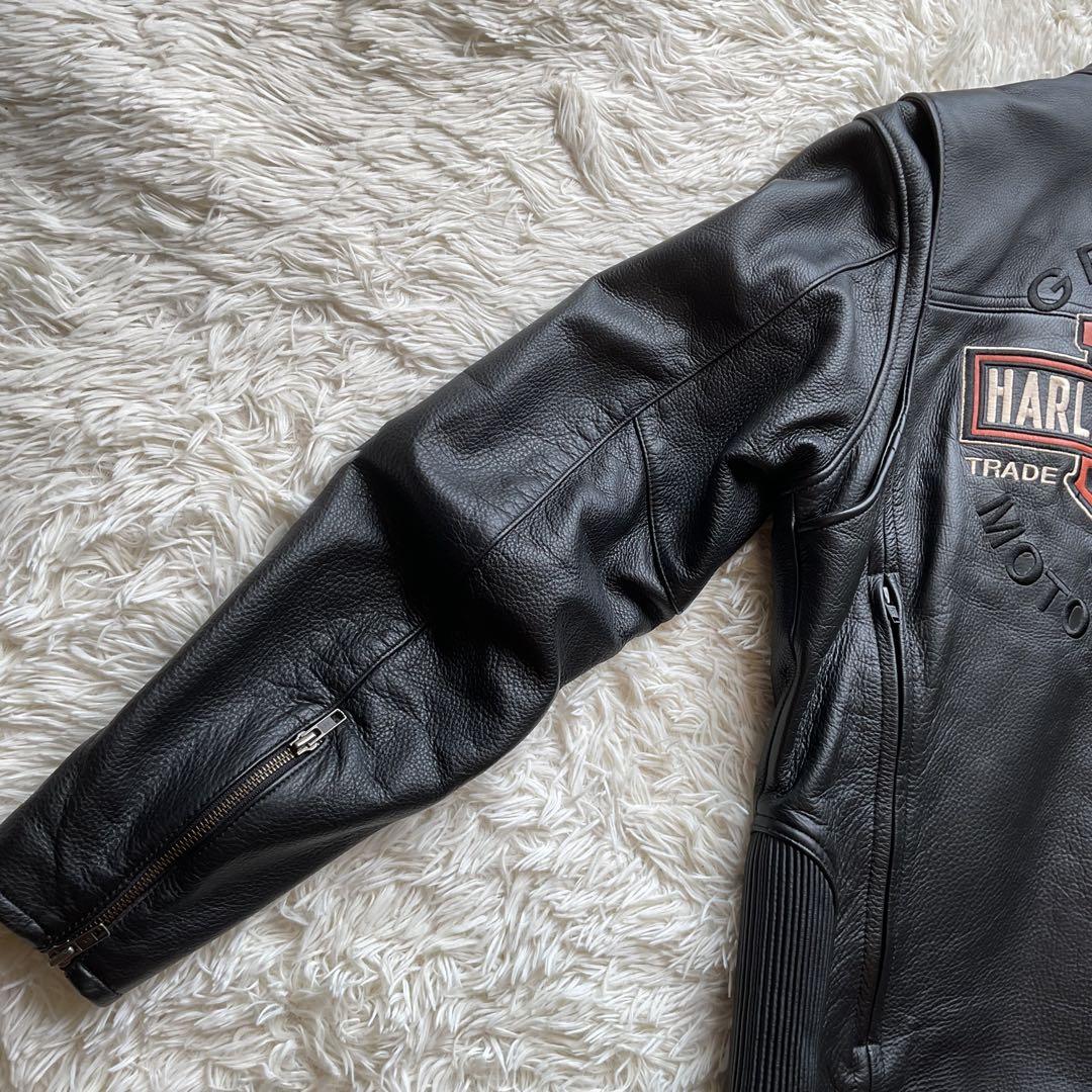 美品✨ハーレーダビッドソン　レザージャケット　シングルライダース　M 黒　現行