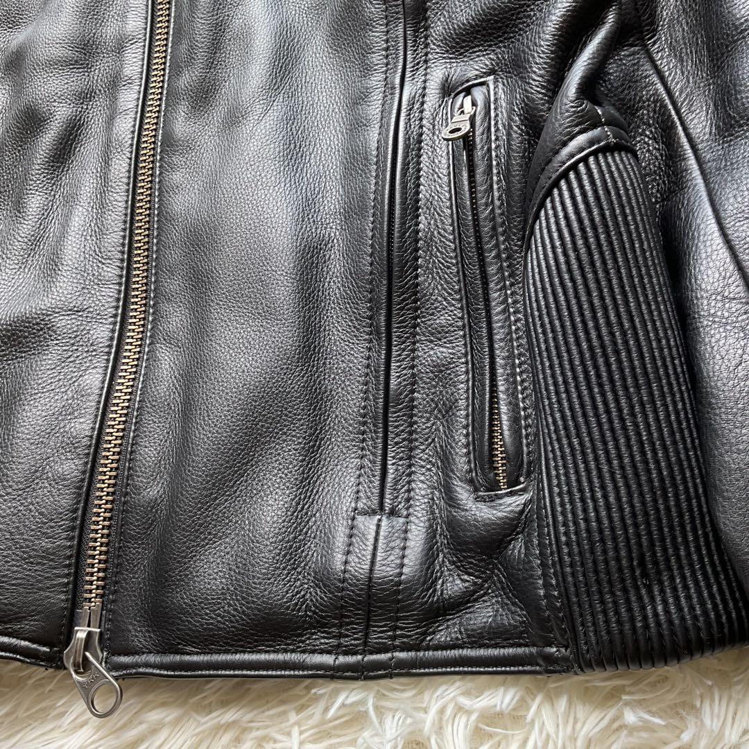 美品✨ハーレーダビッドソン　レザージャケット　シングルライダース　M 黒　現行
