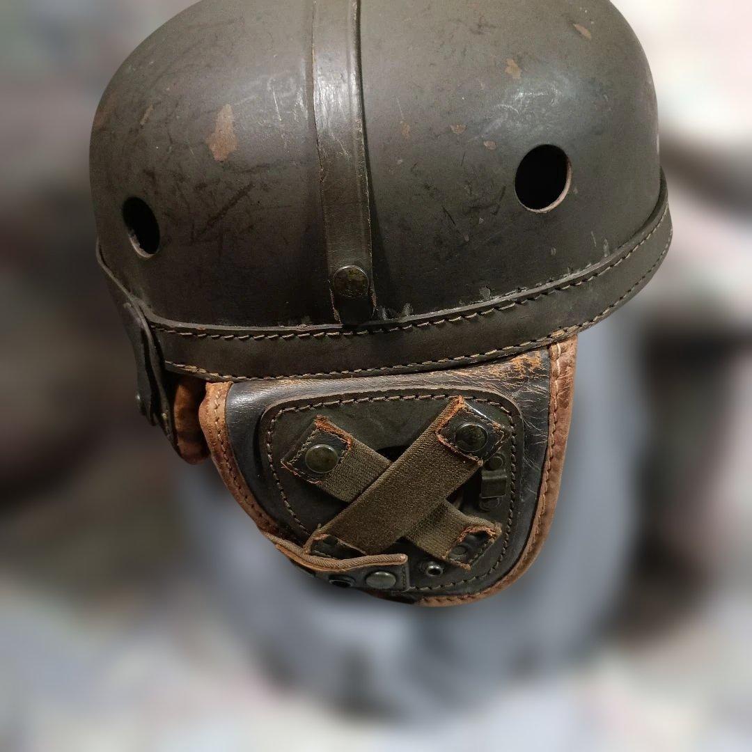 最終値下げ　WW2戦後カナダ軍戦車兵タンカーヘルメット少品
