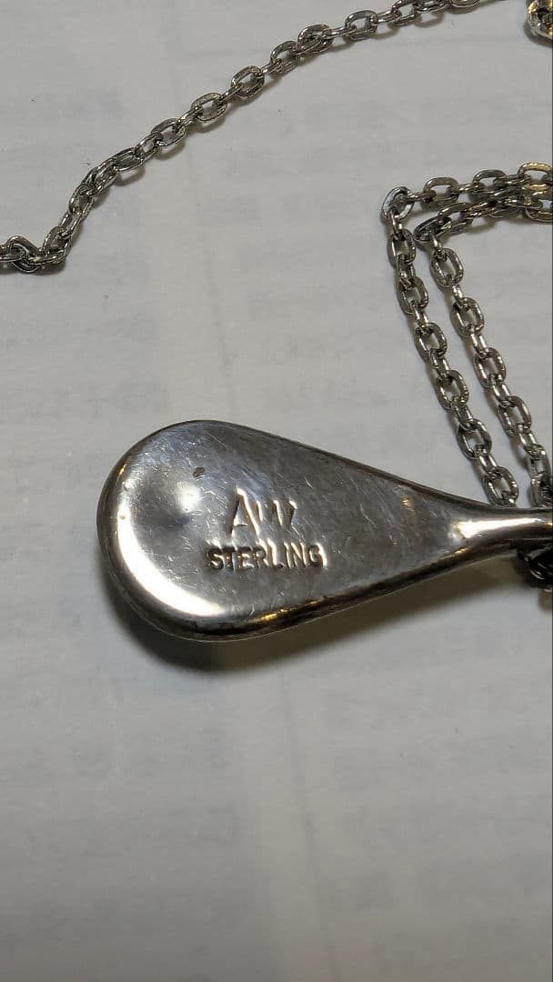 刻印あり　インディアンジュエリー　ターコイズ　ナバホ族　ズニ族　シルバー　AW