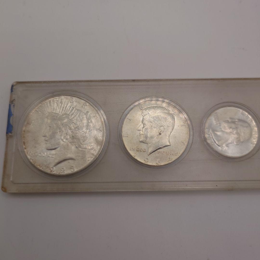 アメリカ リバティセット 6枚 ピースダラー 銀貨 1964年 c1101