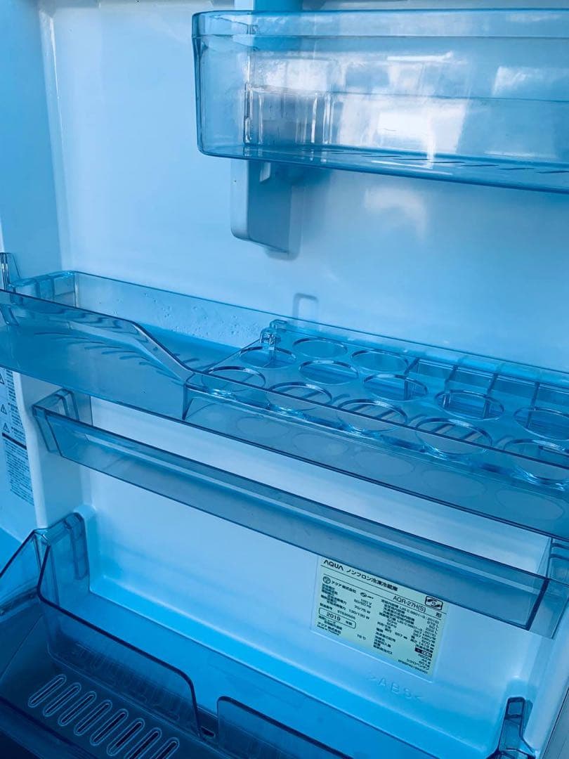 ①✅AQUAノンフロン冷凍冷蔵庫✅ ✅AQR-27H✅送料設置無料