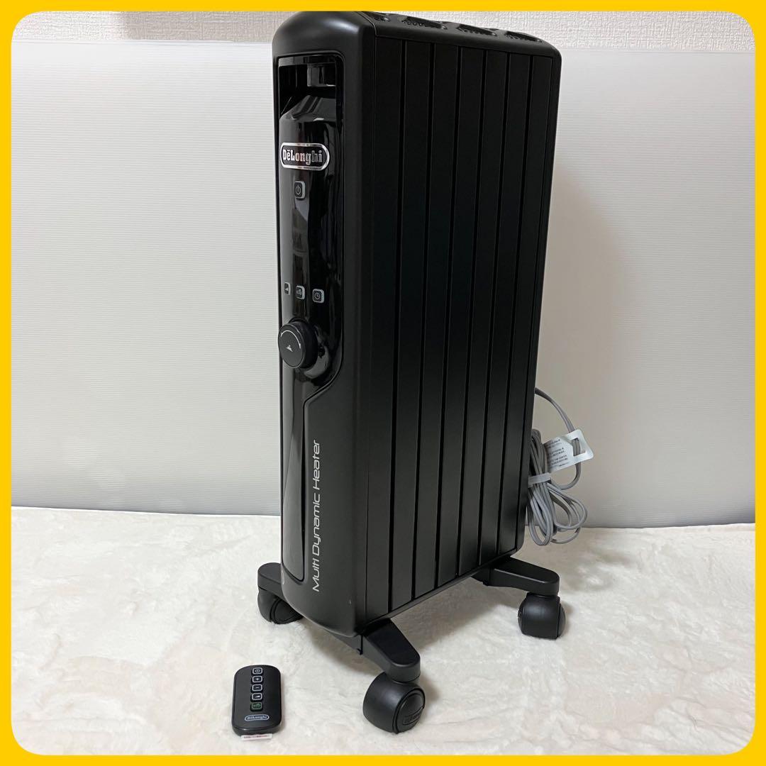 未使用級 リモコン付 デロンギ MDHU09-PB オイルヒーター 黒 6-8畳