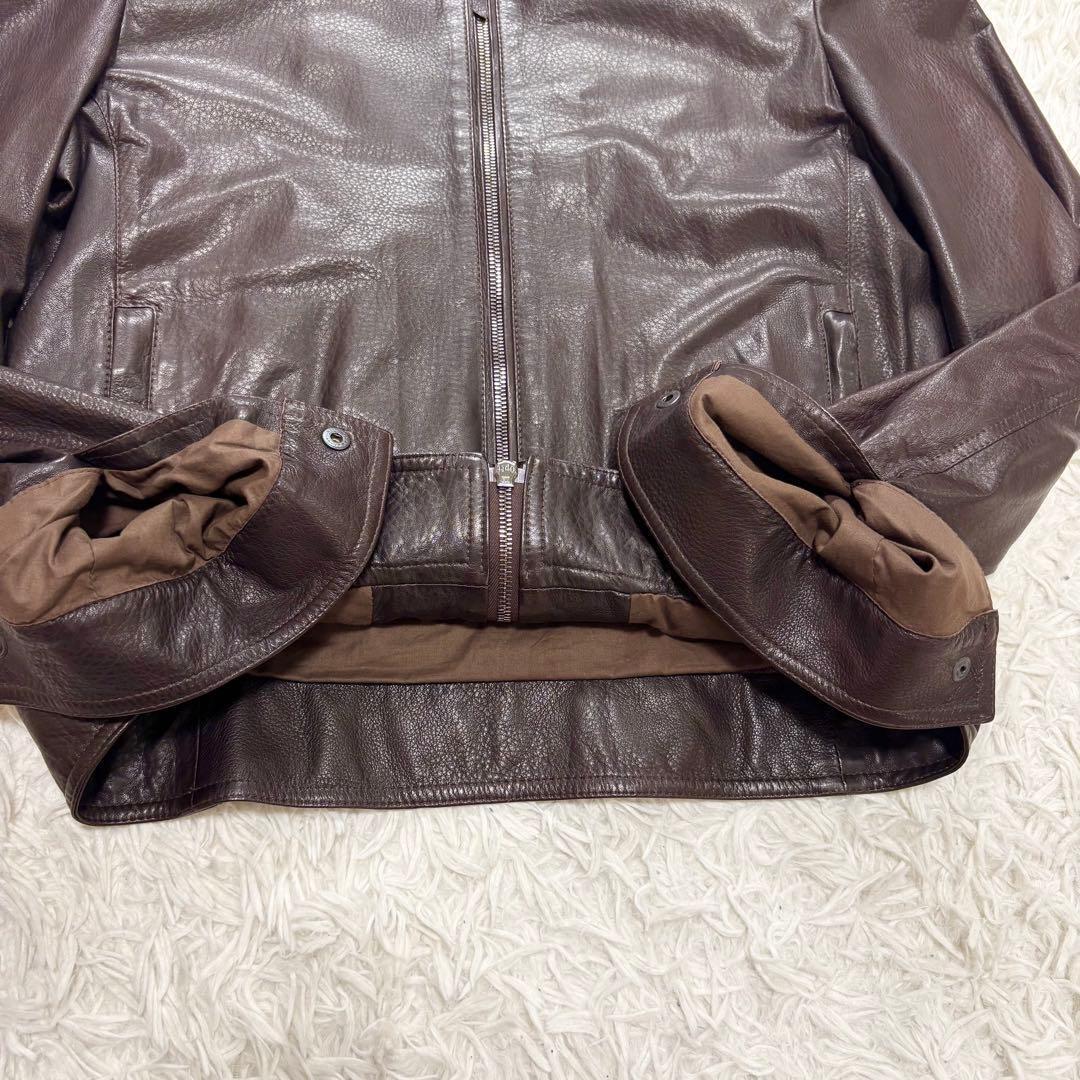 EMMETI JURI レザージャケット　シングルライダース　48