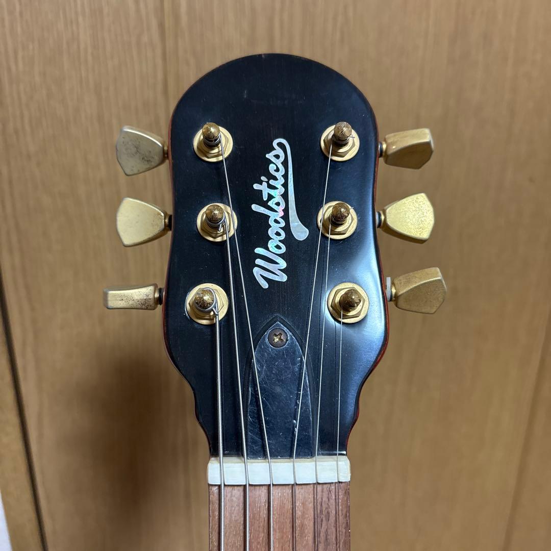 中古Woodstics ミニギター　グリーン　横山健