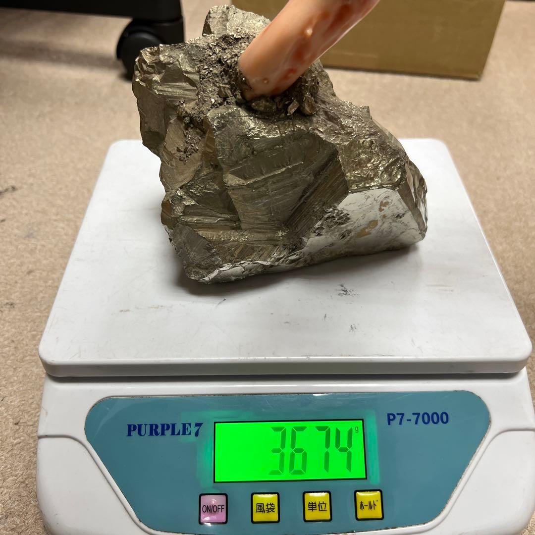 特大　極太桃色珊瑚　台付　3674g 東Y7-1106☆2Fトコオ