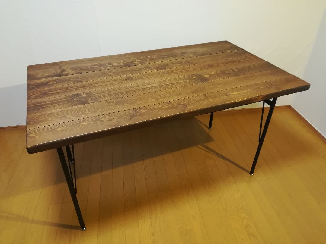 【大阪のみ送料無料】 ダイニングテーブル 無垢材 ヴィンテージ ¥44,600