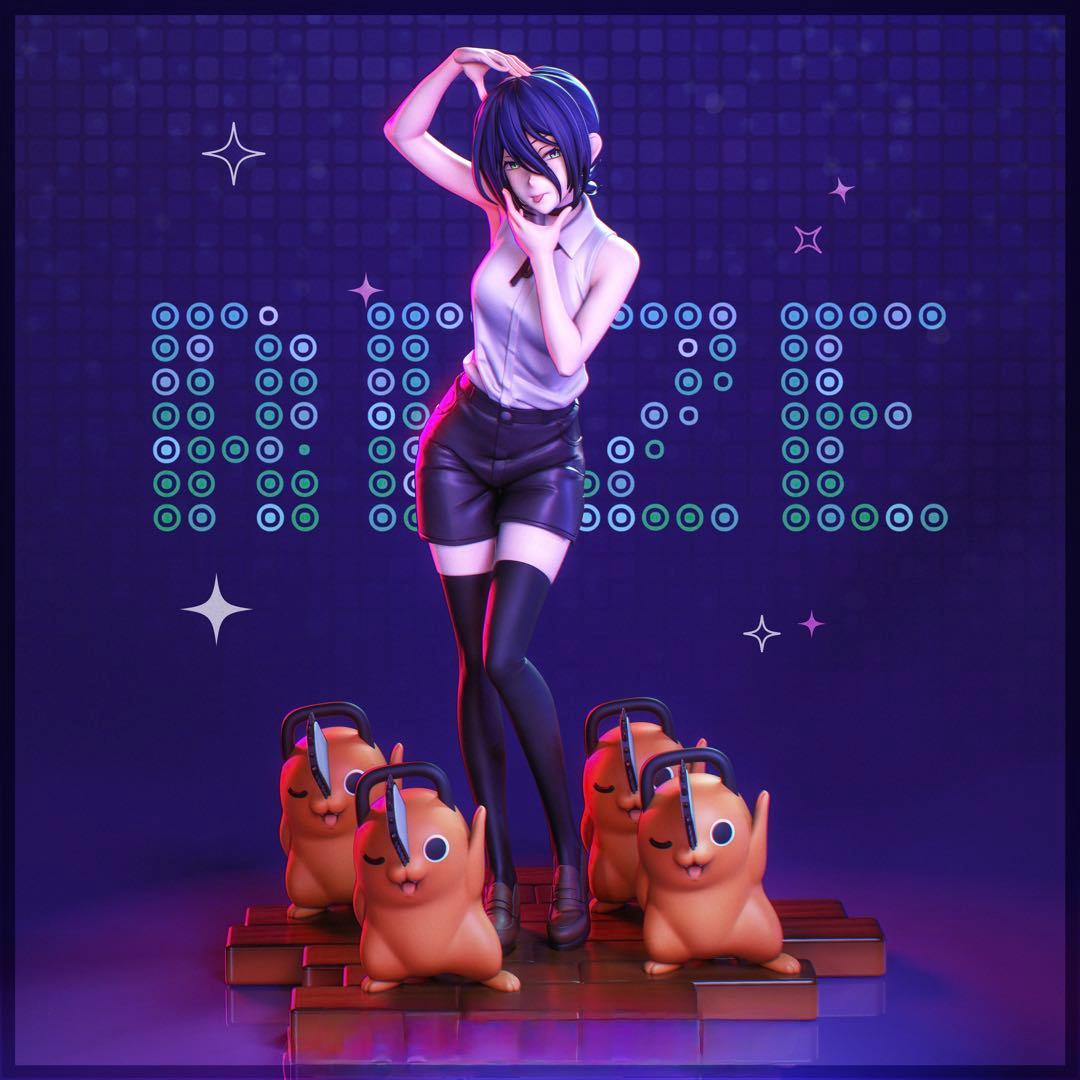 レゼ　ガレージキット　ガレキ　未塗装未組立　1／7スケール　チェーンソーマン