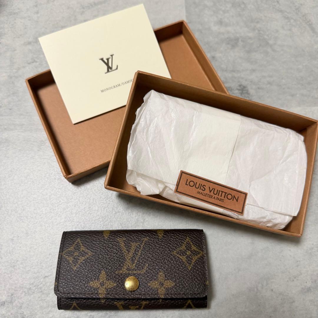 新品未使用 ルイヴィトン ミュルティクレ 4連　モノグラム キーケース