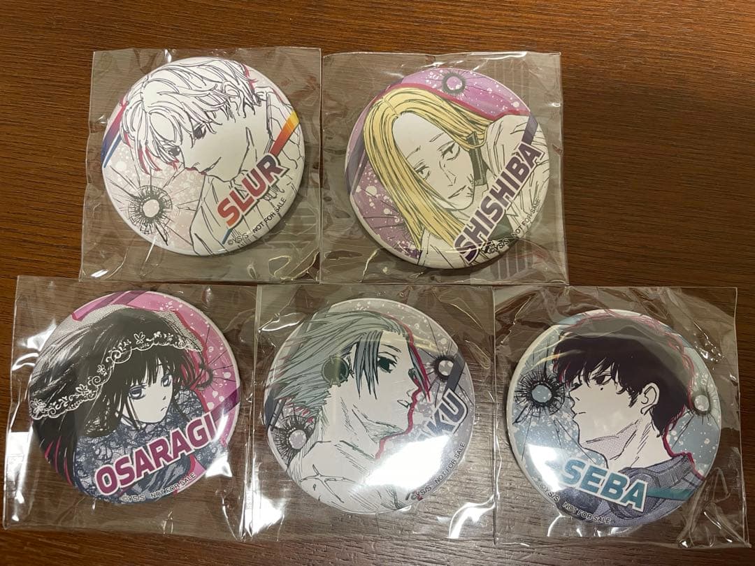 【非売品】サカモトデイズ　缶バッジ　大佛　神々廻　勢羽　楽　スラー