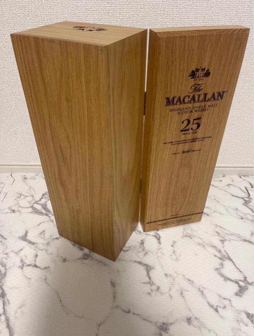 マッカラン25 空箱　空瓶　2セット