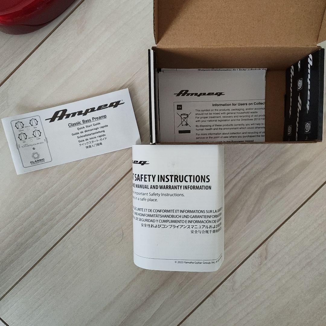 AMPEG Classic Analog Bass Preampベースプリアンプ