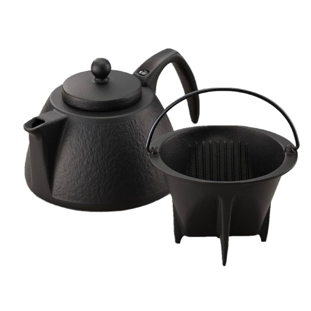 6688①【未使用品】南部鉄器/岩鋳/あったかコーヒーセット《ガス・IH対応》