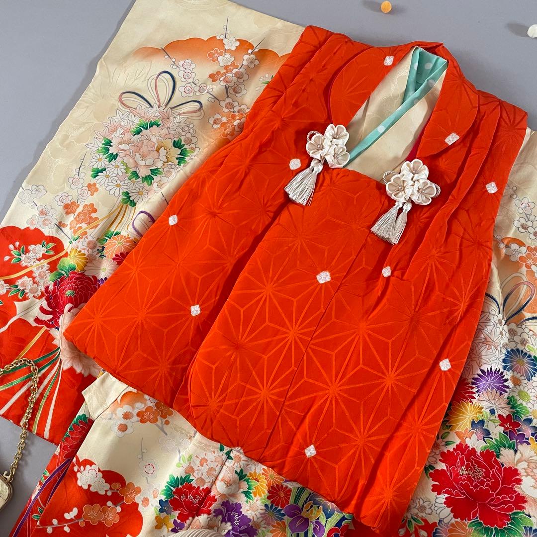 七五三　３歳　正絹お着物セット　正絹被布コーデ