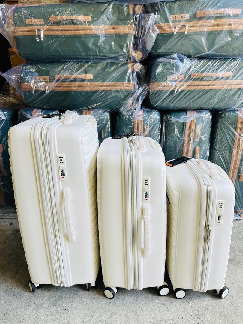 数量限定　ホワイトキャリーケース 3点セット