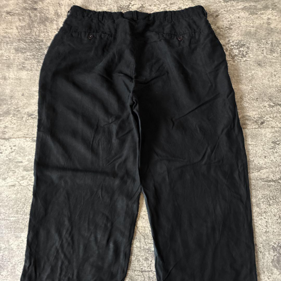 t*y様 ヴィンテージ シルクリネンパンツ ラルフローレン 黒ブラック メンズ