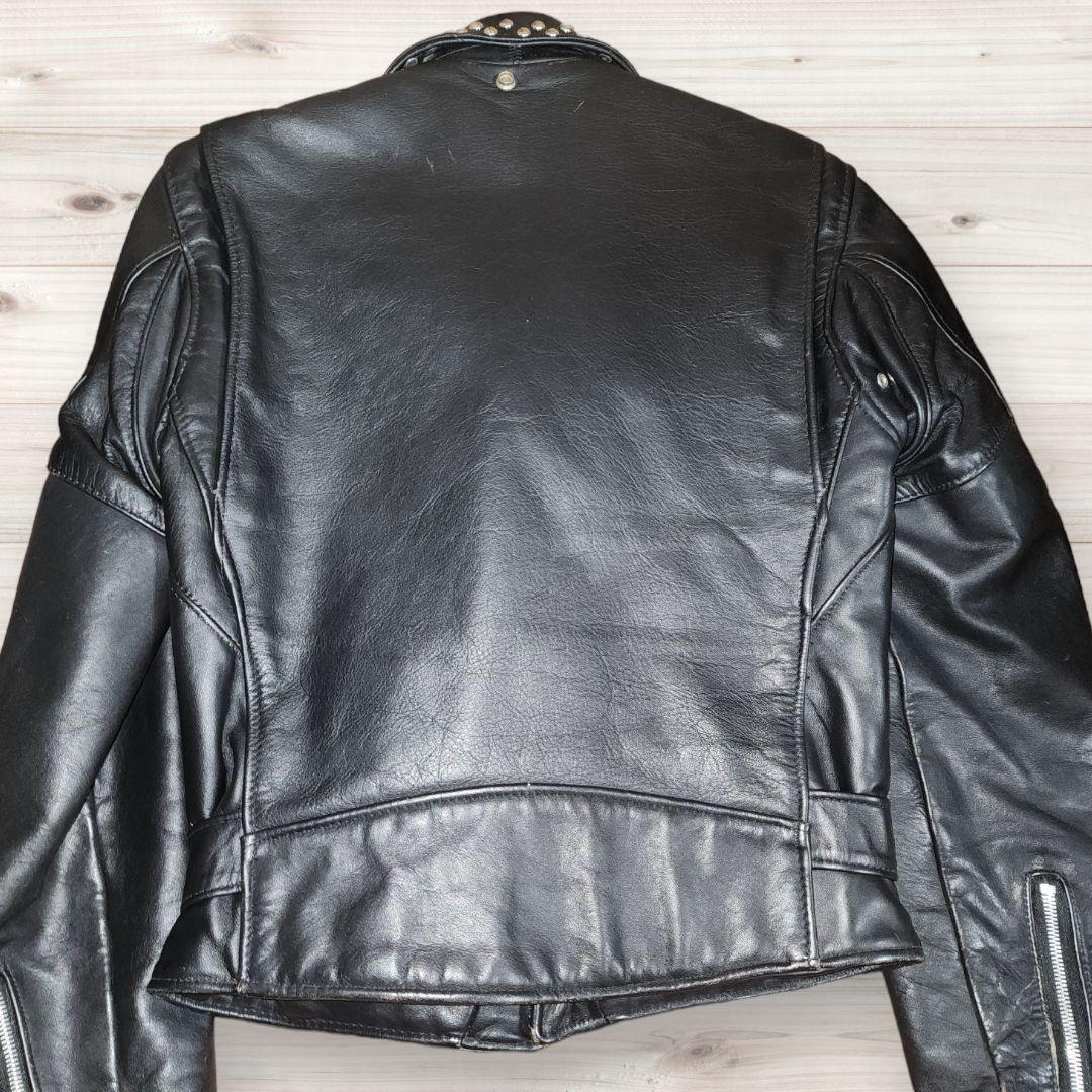 SHOT　ライダースジャケット　レザージャケット　ダブル　618 スタッズ　36