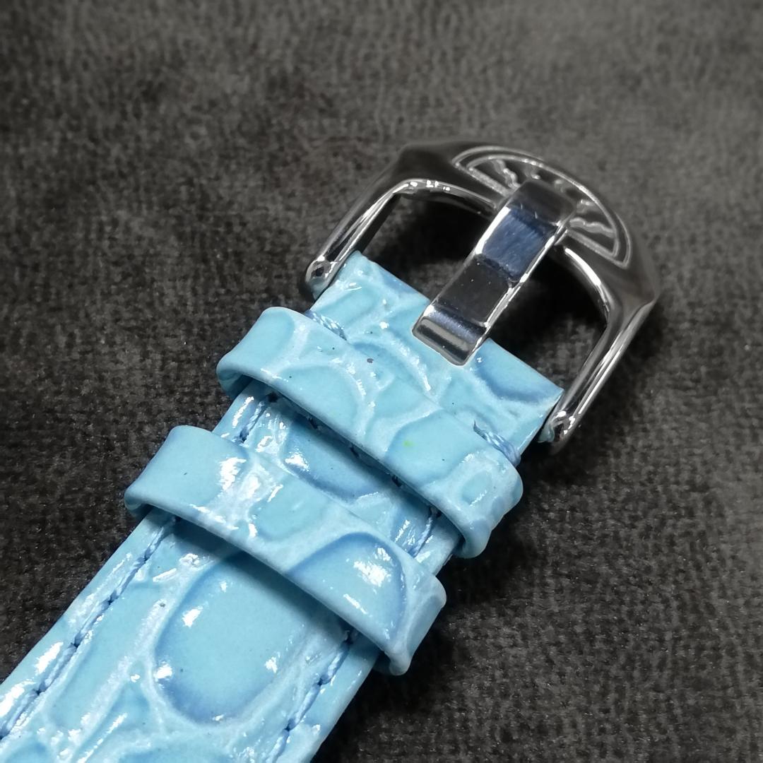 リトモラティーノ　レザー　ベルト　ライトブルー　腕時計　未使用品　(MS273）