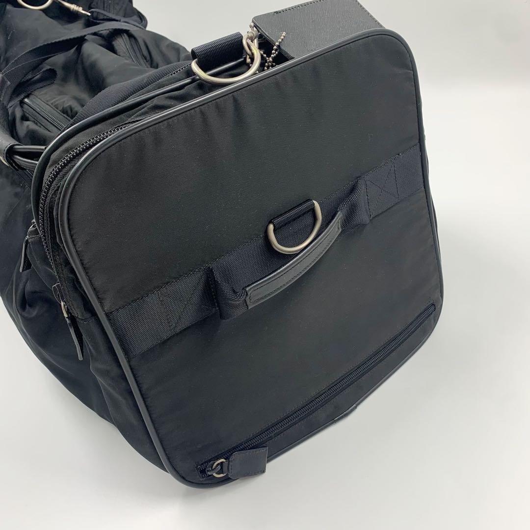 【✨美品✨】プラダ 三角ロゴ ナイロン キャリーバッグ ボストンバッグ ブラック