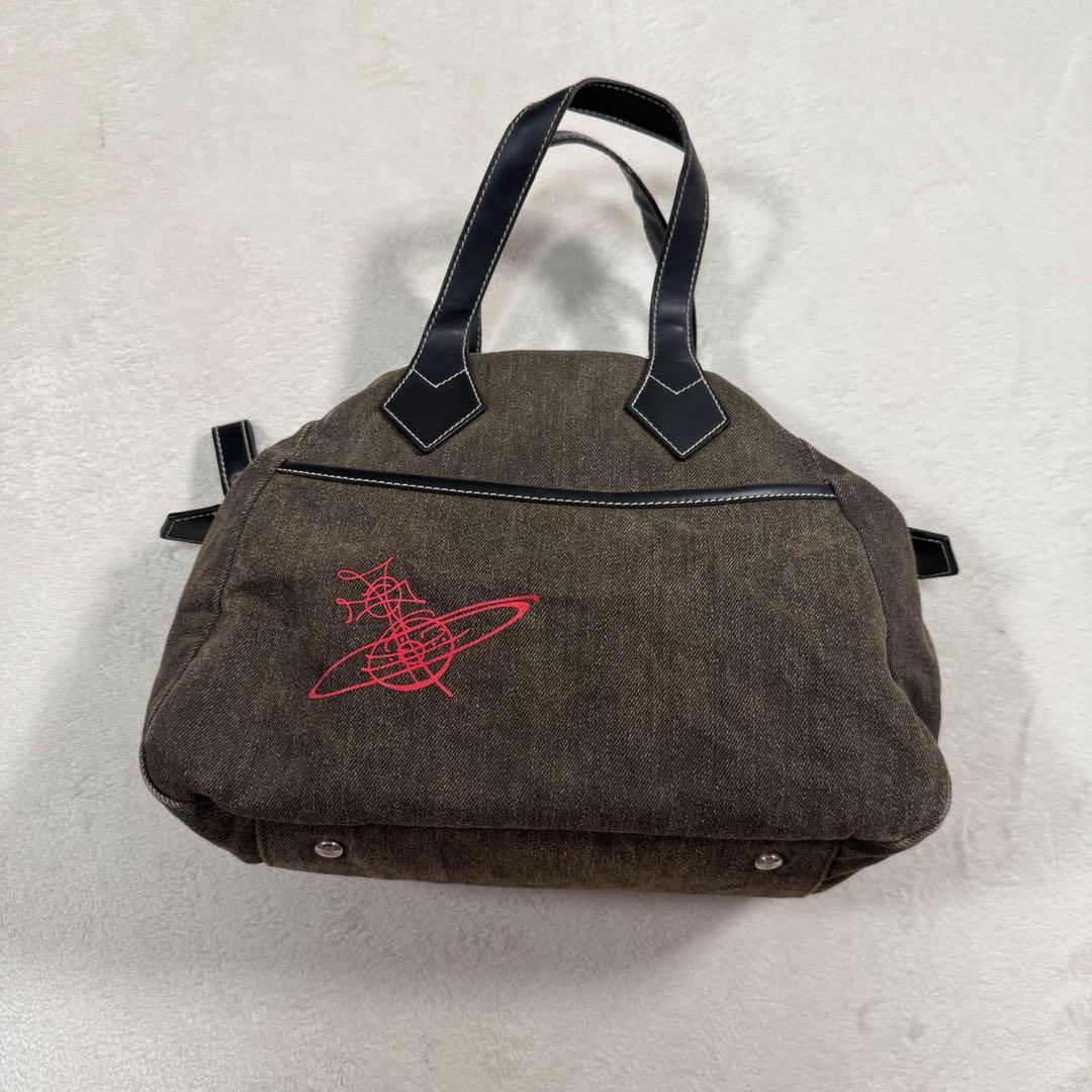 Vivienne Westwood ヤスミン デニム ハンドバッグ オーブ