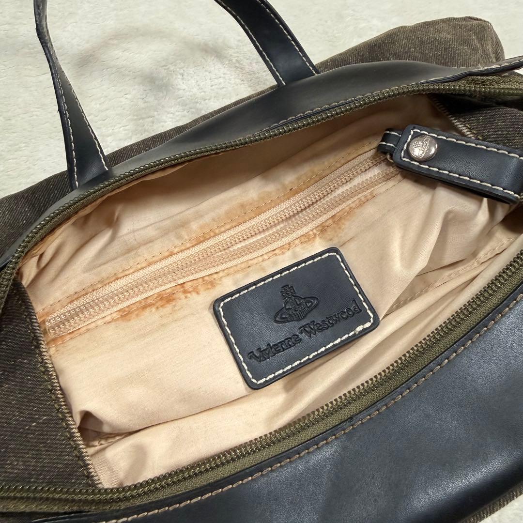 Vivienne Westwood ヤスミン デニム ハンドバッグ オーブ