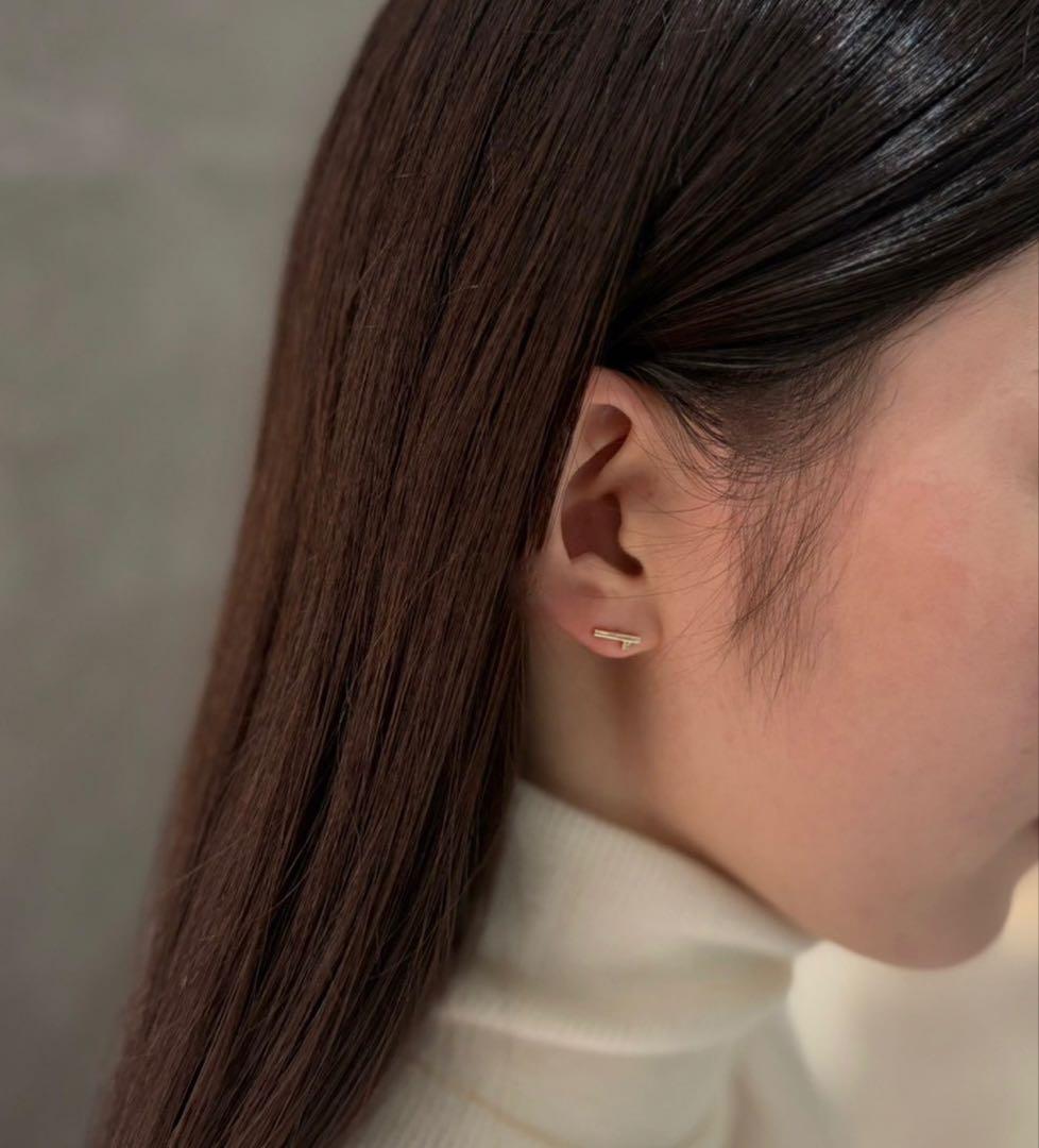 Hirotaka モスキート ダイヤモンドバーピアス <エストネーション別注>