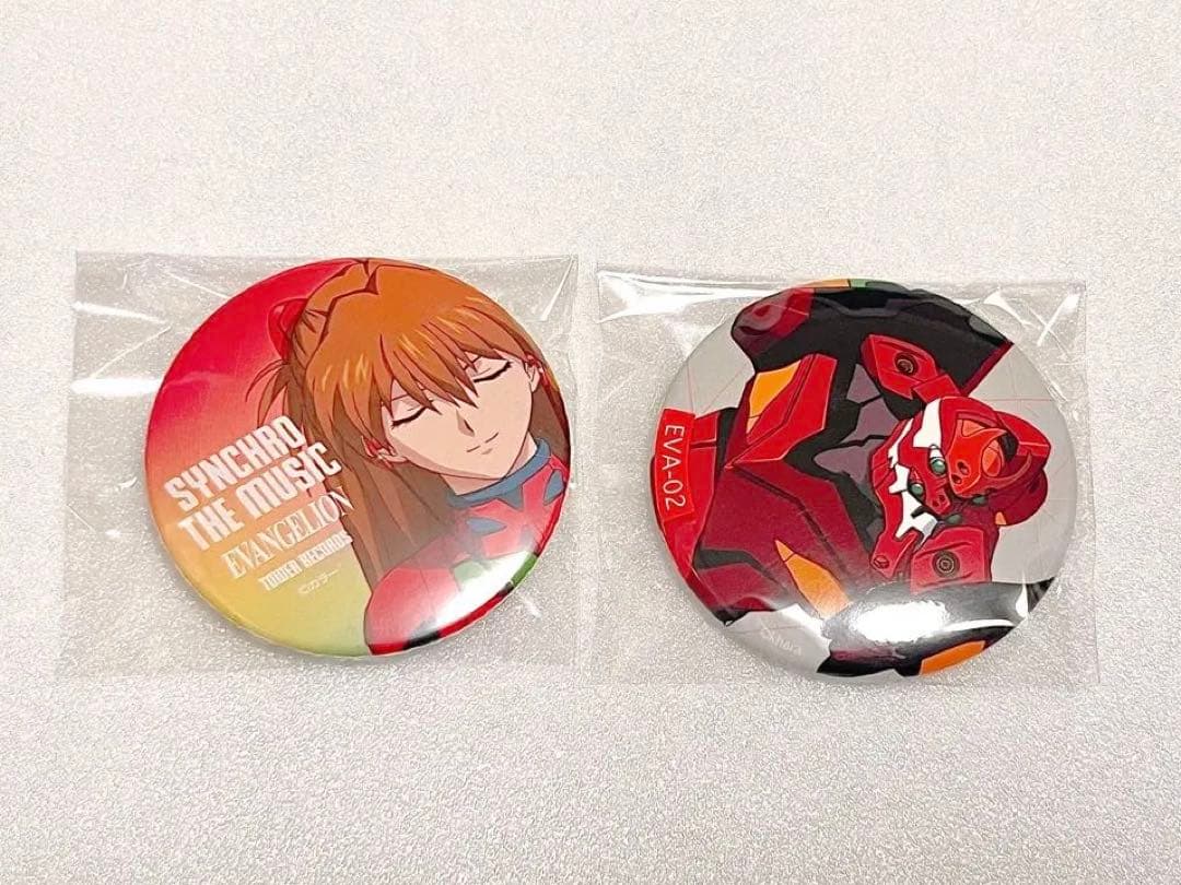 エヴァンゲリオン アスカ 2号機 缶バッジ タワーレコード