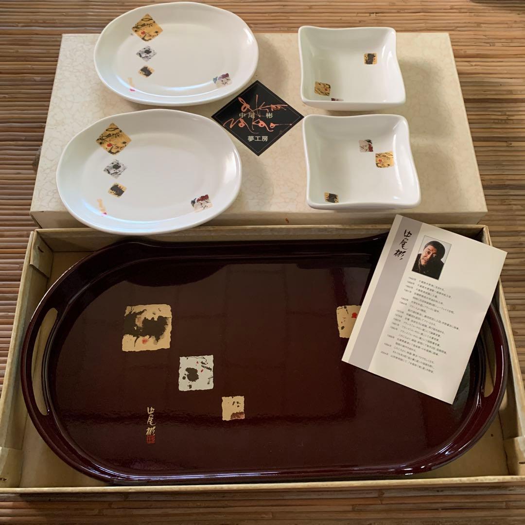 夢工房 漆器セット 深い赤色