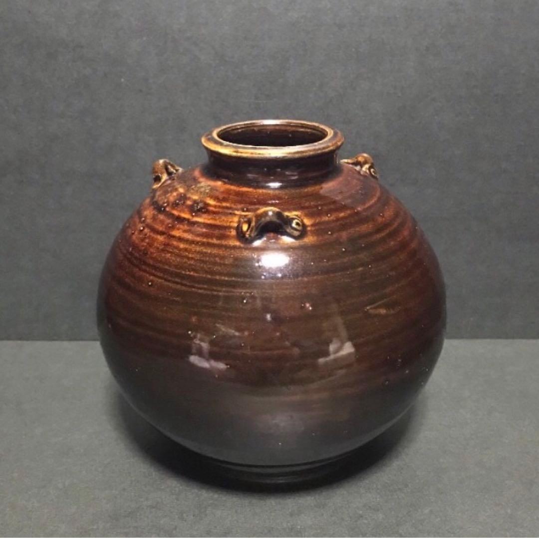 常滑焼・名工 吉川雪堂・レア希少品・花瓶