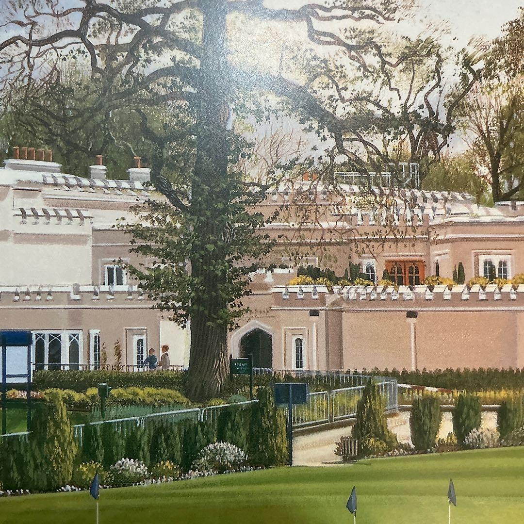 絵画 限定複製画 ゴルフ グレエムバクスター イギリス ウェントワース ボルボ