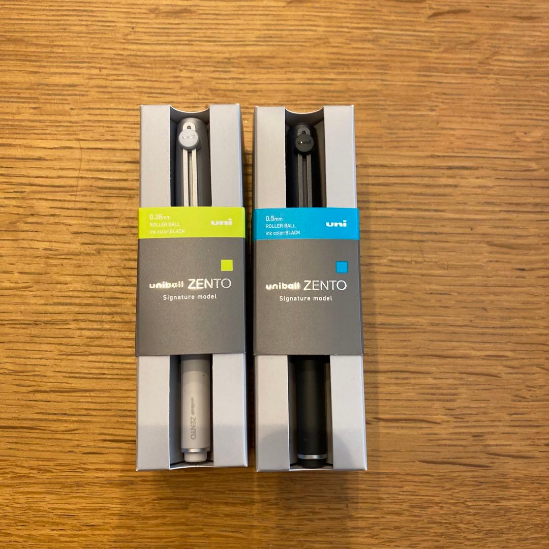 ユニボールゼント　シグニチャーモデル　ブラック　シルバー　セット