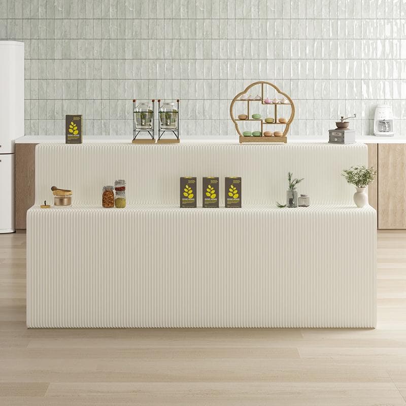 ディスプレイラック 二層式展示台 店舗用品 陳列台長さ2-3ｍ高さ73㎝折り畳み