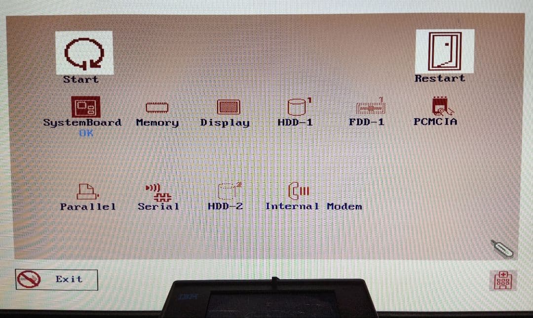 JUNK IBM palmtop PC110 ウルトラマンPC ポトリ付き