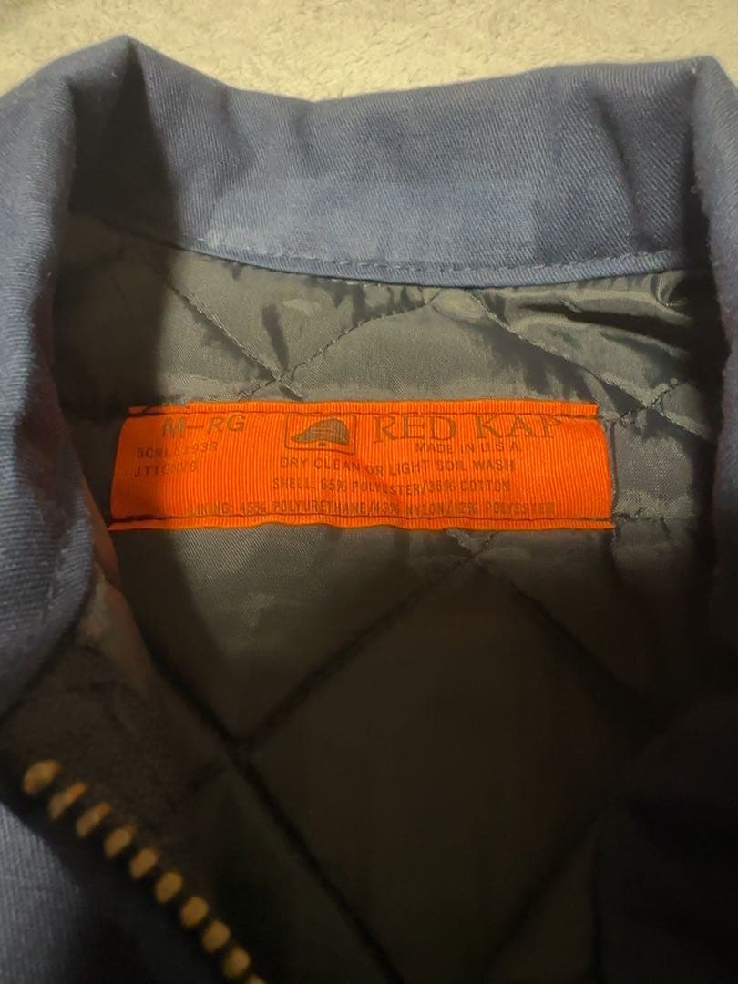 【USA製】RED KAP（レッドキャップ）裏地キルティングワークジャケットM