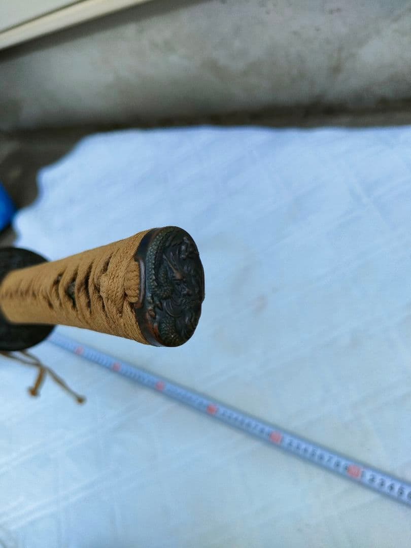 模造刀　黒鞘　鞘割れアリ　武具　剣　コスプレ