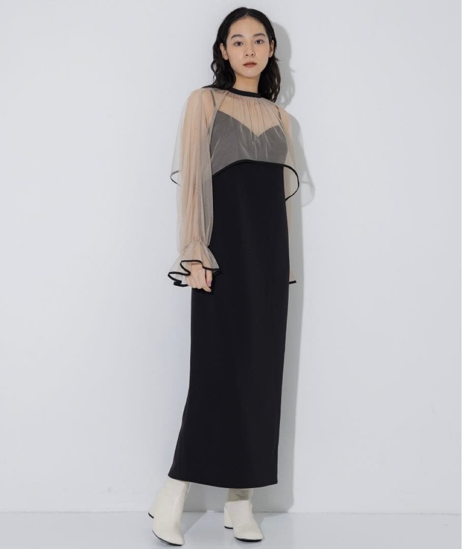 Ameri／MANY WAY AIRY VEIL DRESS