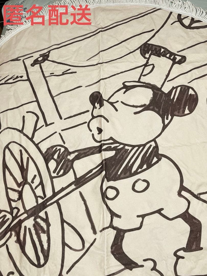 ディズニー・アート展　限定 サークルタオル　蒸気船ウィリー　ミッキーマウス