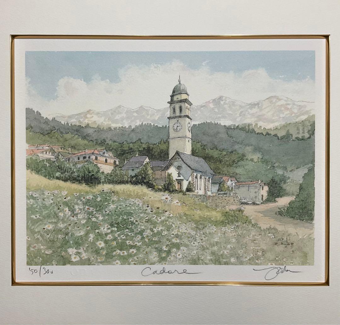 絵画・額縁・版画・織田 義郎・新品未使用・カドーレ(イタリア)・美術品・雑貨