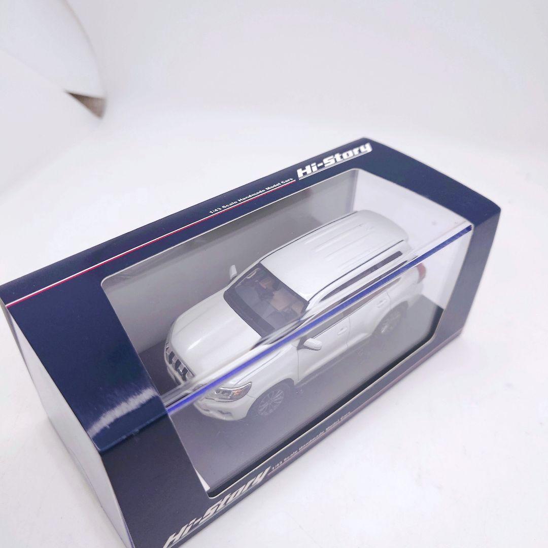 ハイストーリー 1/43 トヨタ ランドクルーザープラド ホワイト