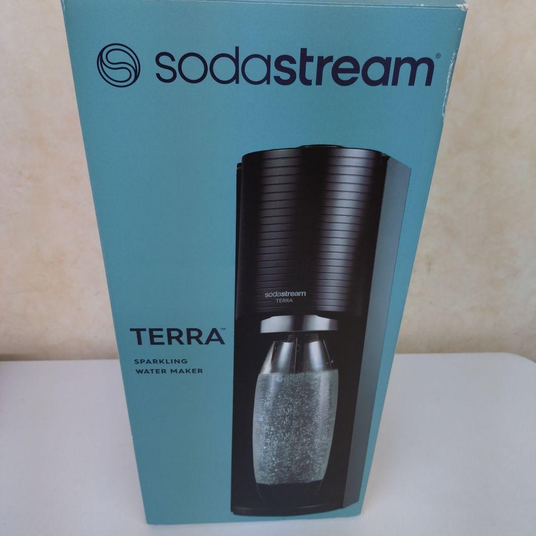 新品sodastream TERRAソーダストリーム　テラ 炭酸水メーカー黒