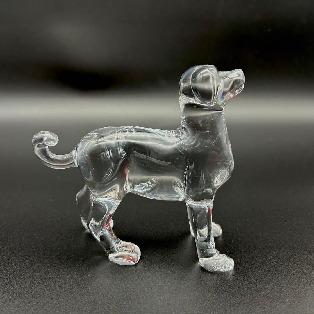 【未使用品品】Baccarat バカラ 置物 インテリア オブジェ　 犬 戌