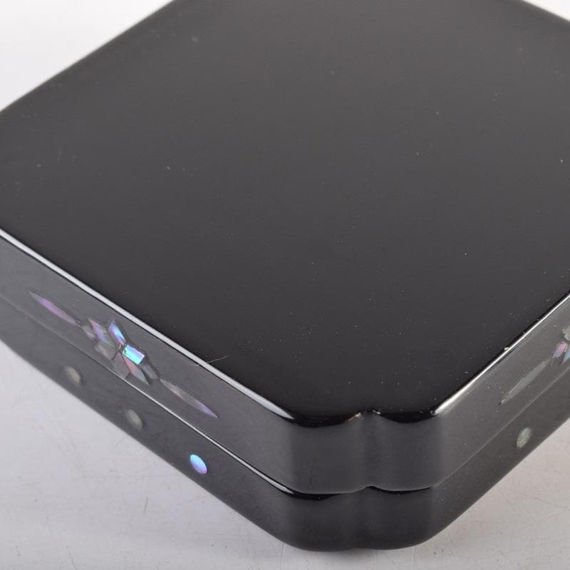 茶道具　壱寿作　螺鈿装飾　布袋蒔絵　香合　共箱　V　8324