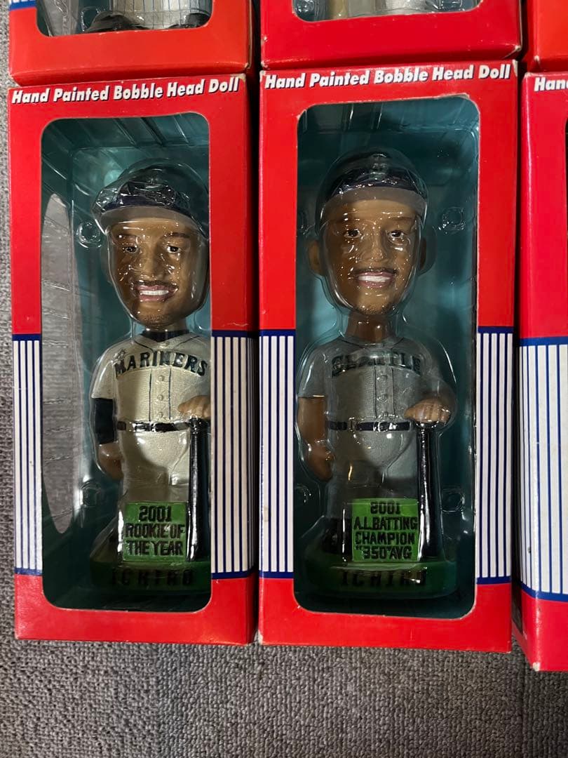 イチロー、野茂、石井、田口、新庄、小宮山、佐々木、日本人大リーガーボブルヘッド