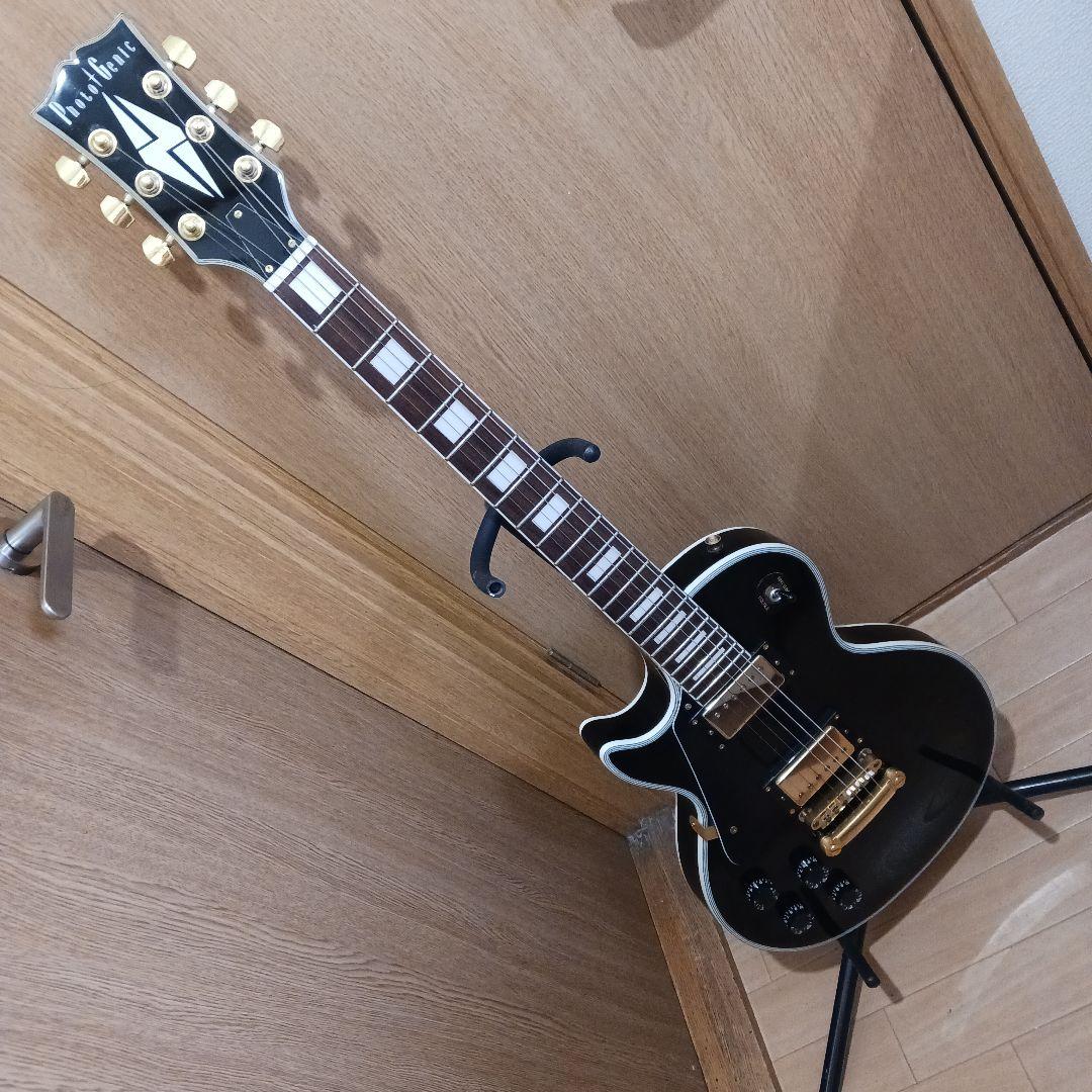 ブラック エレキギター ハムバッカー ＆ソフトケース＆ショルダーストラップ