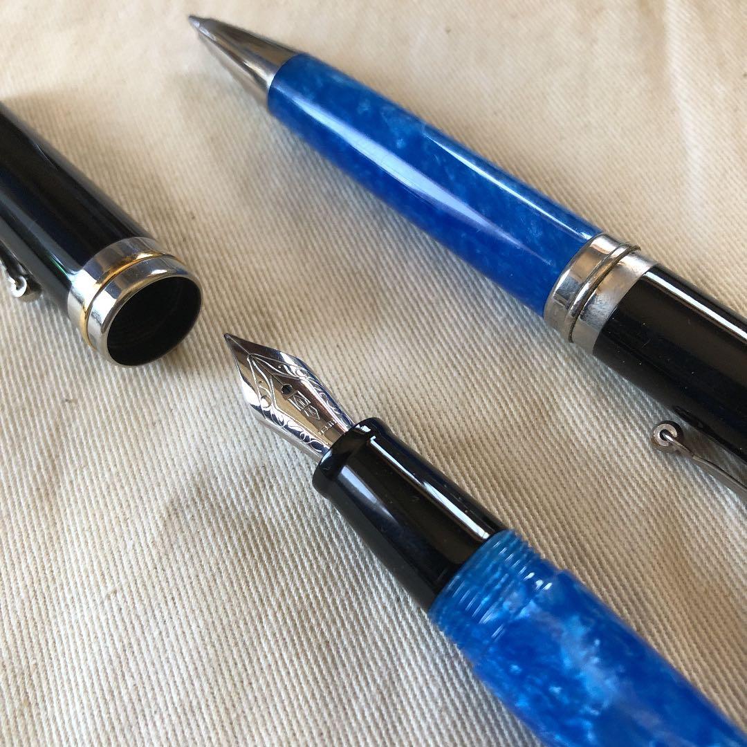 デルタ　ビンテージ　フォルツァ　万年筆・ボールペンのセット