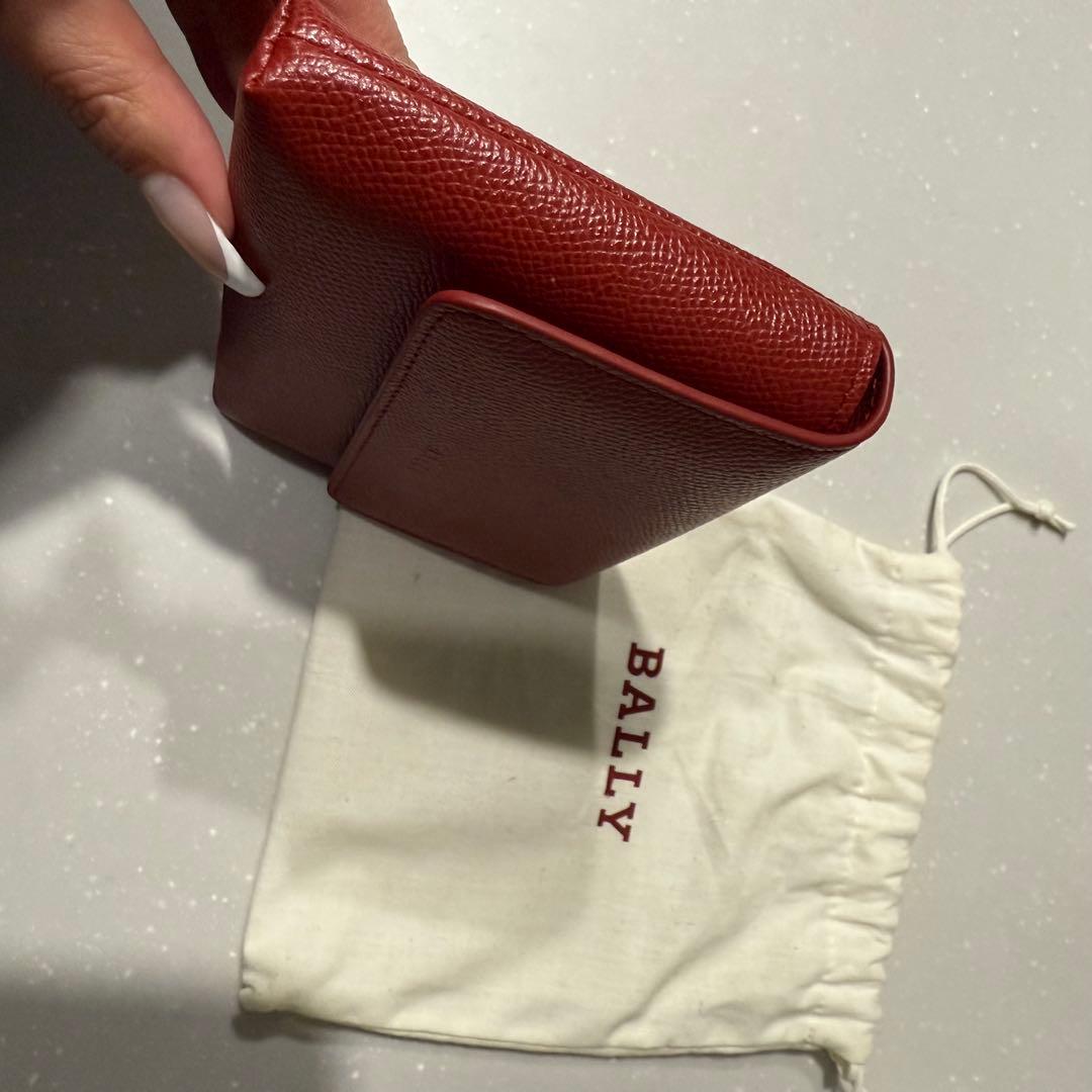 新品未使用　BALLY 赤 レザー 保存袋付き　トランプ